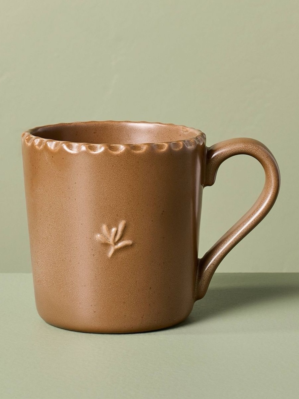 12 fl oz Stoneware Coffee Mug Brown - Hearth & Hand™ with Magnolia